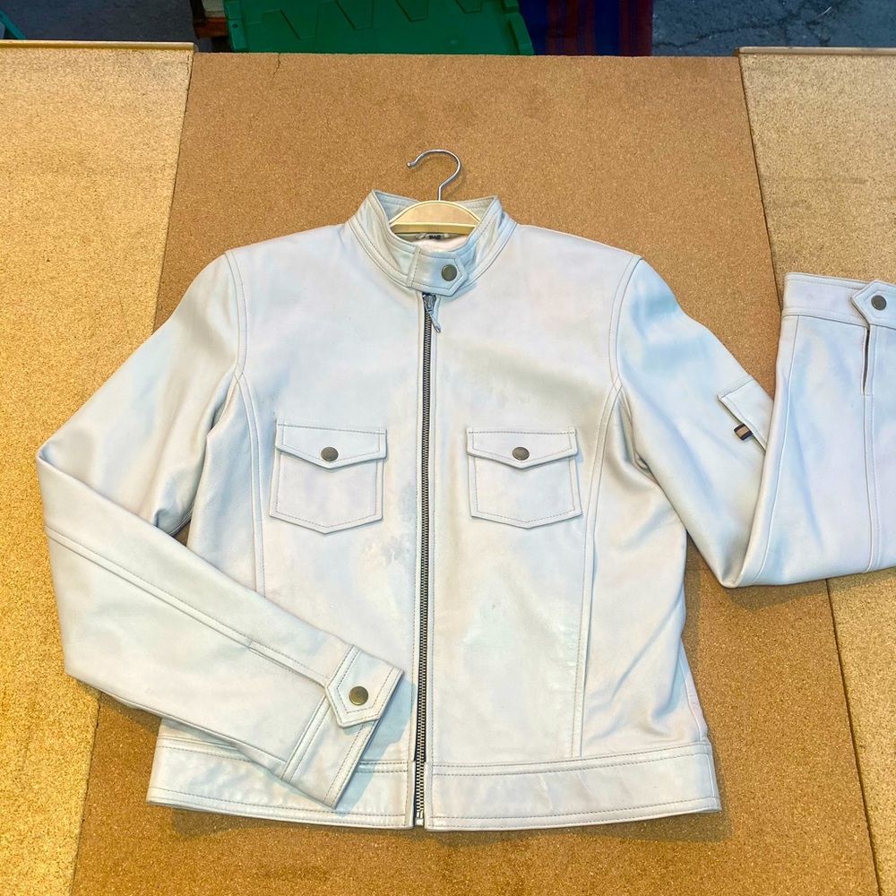 EUC Minimalist Unisex Bone Moto Jacket